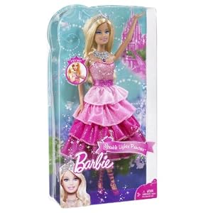 Barbie Sparkle Lights Pink Princess Doll