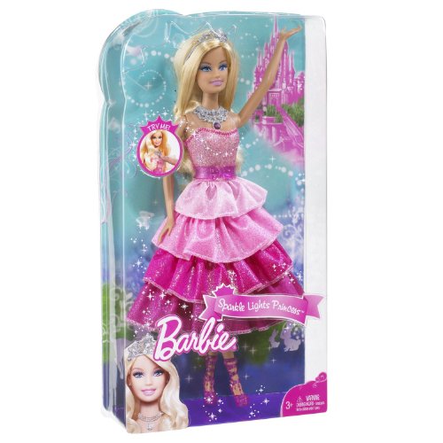 Barbie Sparkle Lights Pink Princess Doll 51Ty53Hh2CL Barbie Sparkle Lights Pink Princess Doll
