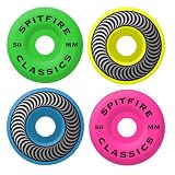 Search : Spitfire Neon Quad Mashup Color Series High Performance Skateboard Wheel (Set of 4)