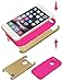 iPhone 6 Case, Vogue shop Hybrid High Impact Heavy Duty Dual Layer Hard PC Outer Shell with Soft Rubber Inner Armor Defender Case Cover for Apple iPhone 6 4.7 inch Screen with Screen Protector & Stylus (Three Month Warranty) (gold+rose)