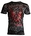 Archaic AFFLICTION Men's T-Shirt ACHILLES Cross Tattoo Biker