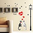 Cat Love - Medium Wall Decals Stickers Appliques Home Decor