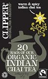 Clipper Organic Indian Chai 20 Teabags (Pack of 6, Total 120 Teabags)