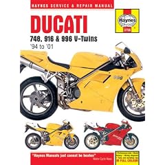 Ducati 748, 916 & 996 V-twins 94 to 01: 1994 to 2001