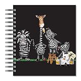 ECOeverywhere Painting Zebras Picture Photo Album - 18 Pages - Holds 72 Photos - 775 x 875 Inches - Multicolored PA11713