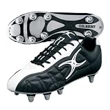 Gilbert Sidestep X2 Lo Rugby Boots (Black/White UK 10)