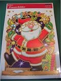 Glitter-Fensterbild Weihnachtsmann 30 x 20 cm, selbstklebend