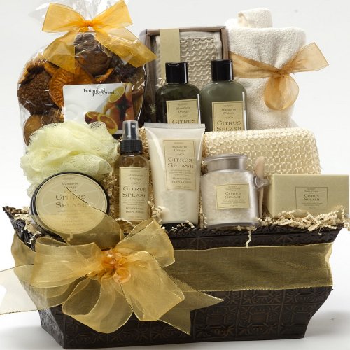 Citrus Splash Invigorating Spa Bath and Body Gift Set - Gift Basket by ArtofAppreciation.com