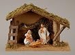 4-Piece Fontanini 3.5" Christmas Nativity Set with Italian Stable #55025