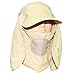 Qing Outdoor® UPF 50+ Summer Hat with Neck Protection Flap (Beige)