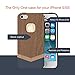 Slicoo Slim Handmade Natural Wooden Case for iPhone 5/ 5s - Black Walnut