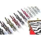 Rhinestone Bling Hair Barrette Bobby Pin Decorative Set of 12 Pairs of Assorted Flowers & Gift Bag Colors for every outfit!