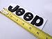 2PCS× Flat Matte Black JEEP Emblem Logo Stickers Cherokee Wrangler Unlimited