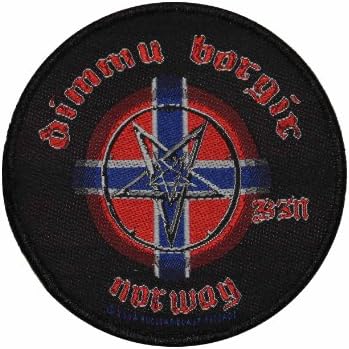 Dimmu Borgir Norway Pentagram Black Metal Music Band Woven Applique Patch