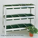 Two Wests 48" Seed Tray Rack With 16 Seed Trays