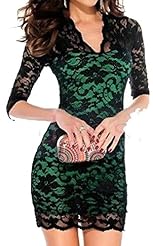 Sexy Cocktail Above the Knee Lace Bodycon Dress/Evening Dress/Prom Dress/Mini Dress 