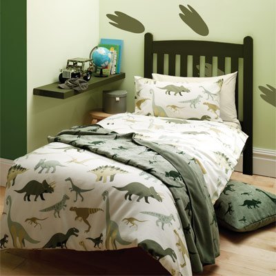 Catherine Lansfield Dinosaurs Single Duvet Cover Set