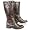 JANE KLAIN Damen Winter Langschaft Stiefel, Crinkleoptik, mocca braun