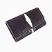 Genuine Stingray Leather Tri-Fold Lady's Clutch Wallet from Thailand / Black with Lovely Single Pearl