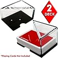 2 Deck Professional Grade Acrylic Discard Holder with Top