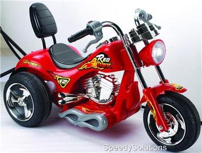 Mini Motos Red Hawk Motorcycle 6v Red