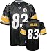 Heath Miller Youth Jersey: Reebok Black Replica #83 Pittsburgh Steelers Jersey - Small (8)