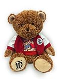 1D One Direction 22 inch Two Tone Teddy Bear with Varsity Jacket and Group Photo T-Shirt