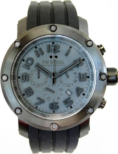 TW Steel Grandeur Tech 48 MM Black Dial Chronograph Mens Watch TW129