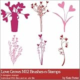 Photoshop Brushes - Love Grows No. 02 Brushes and Stamps