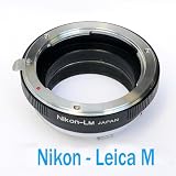 EzFoto Nikon Lens to Leica M mount Camera Adapter, fits Leica M9, M8, M7, M6, M5, M4, M3, M2, Ricoh GXR Mount A12