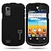 CoverON® Hard Rubberized Slim Case for ZTE Prelude / Avail 2 - with Cover Removal Pry Tool - Black