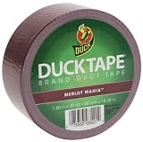 Duck Brand Colored Duck Tape, 1.88 Inches x 20 Yards, Merlot Mania (1311061)