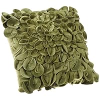 Brentwood Starburt Petals 16-Inch Pillow, Green