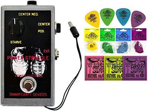 Dwarfcraft Devices Power Struggle String Bundle w/ 2 free Items: Ernie Ball Guitar Strings, 1 Dozen Dunlop Tortex Picks