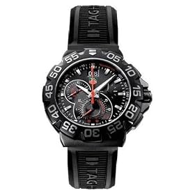 Tag Heuer Watches Tag Heuer Formula 1 Quartz Chronograph, Tachymeter Black Titanium Carbide Coated Steel Men's Watch