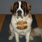 Saint Bernard Dog Collar Barrel: 1 Liter - Black Steel
