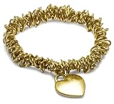 Buckley Ladies Gold Plate Scrunchie Bracelet