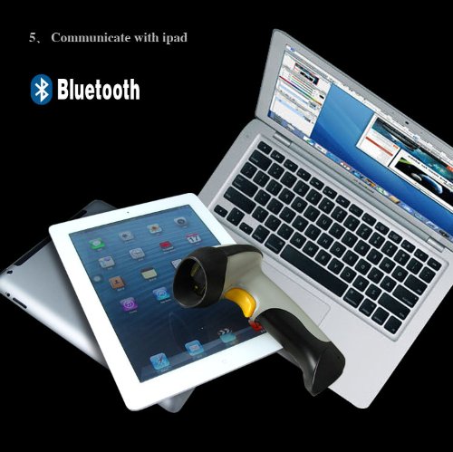 Ariic New 1d Laser USB Wireless Bluetooth Barcode Scanner for Apple I Pad Ios Android On Sale