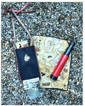 Child's Pirate Gear Booty Bag with Telescope, Treasure Map and Eye Patch