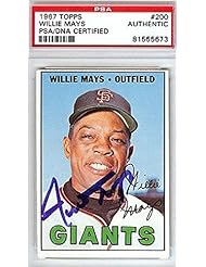 Collectibles: Willie Mays Autographed Signed 1967 Topps Card #200 #81555673 - PSA/DNA Certified - MLB Slabbed Autographed Cards - Mill Creek Sports