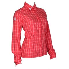 Adidas Trail Check Longsleeve Damen Hemd Outdoor Outdoorhemd Wandern Wanderhemd Langarm Freizeithemden Shirt Oberteil Top Hemdchen Frauen