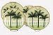 PALM TREE 3-D Big Ceramic Stove Burner Covers Palms NEW