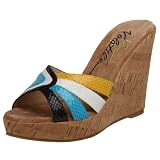 51Tz6AHZ2JL. SL160  Volatile Womens Disco Snake Slide Wedge