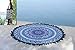 Tassel Fringe Roundie Mandala Beach Throw, Round Mandala Beach Sheet, Tassel Fringing Mandala, Meditation Yoga Mat with Beautiful Carry Bag
