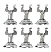 Espresso Supply 906390 Harp Clip, Set of 6