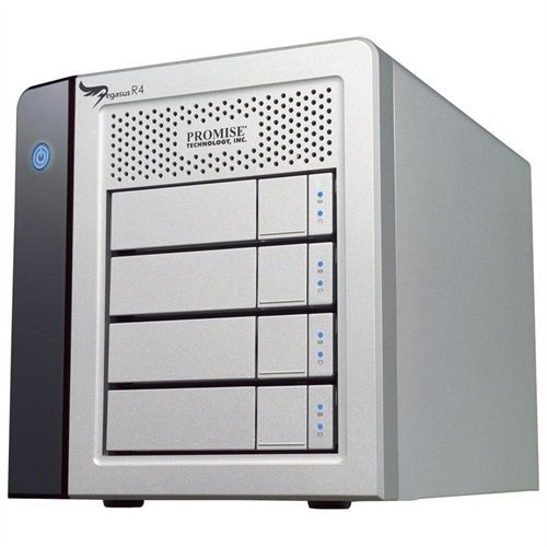 Promise Technology R4 Enclosure with 4x2TB SATA Drives Power Cable, Product CD and Quick Start Guide (PR402US) On Sale