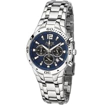 Accurist MB764N Men's Stainless Steel Bracelet Chronograph Deep Blue Dial Watch