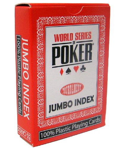 Modiano WSOP 100% Plastic Playing Cards - Red Deck