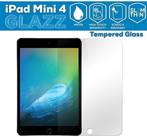 iPad Mini 4 Screen Protector, GLAZZ 0.33mm Tempered Glass Screen Protector for iPad Mini 4 (Made From Tempered Glass, Shatterproof, 2.5d Rounded Edges and Oleophobic Coating)