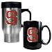 North Carolina State Wolfpack NCAA Stainless Travel Mug And Ceramic Mug Set by Great American Products